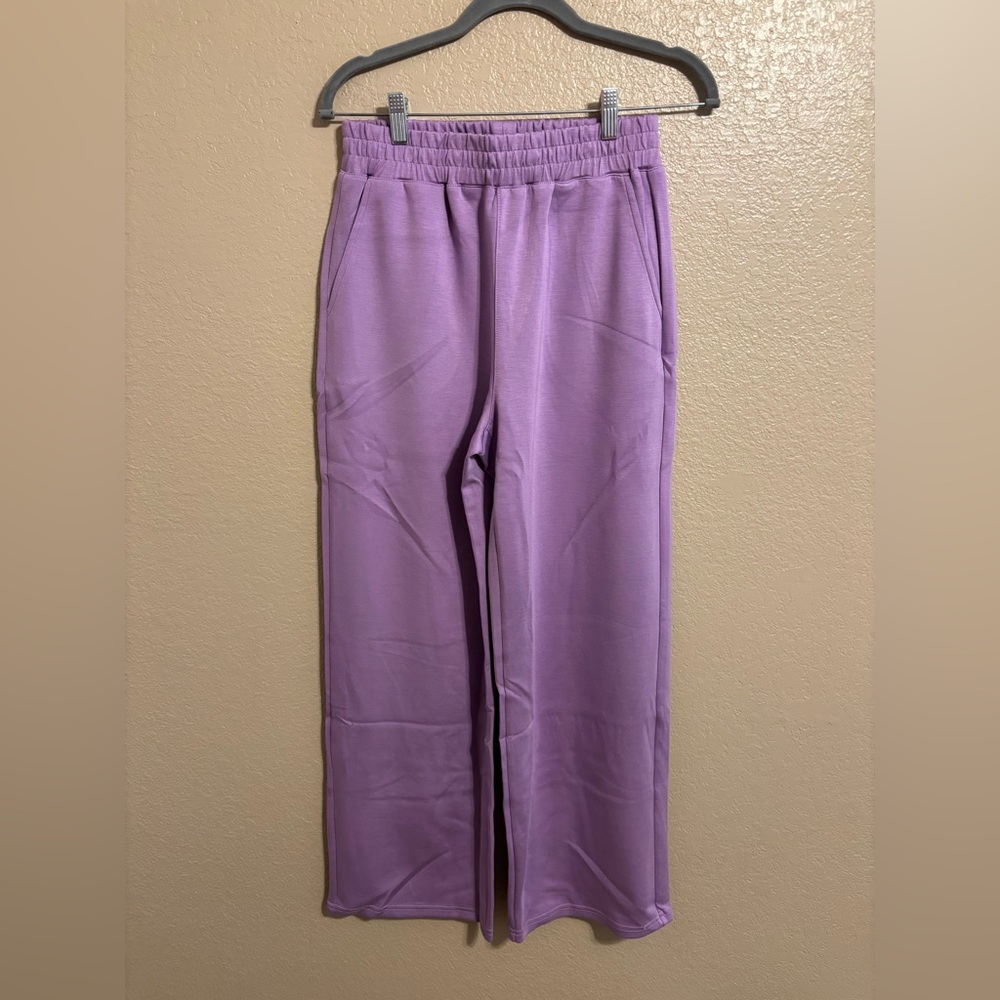 Emerald xo Ivy Oversized Scuba Sweat Suit Set Purple - Picture 3 of 5